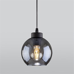 Светильник подвесной лофт черный шар стекло  Е27 15см, высота до 1,1м