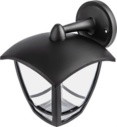 Настенный фонарь уличный  НБУ 07-40-002 «Дели 2» черный