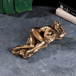 Статуэтка "Девушка на скале лежит большая" бронза, 24 см