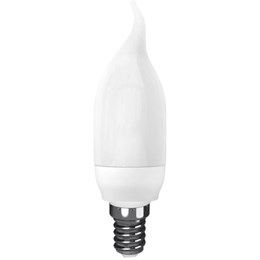 Лампа энергосберегающая свеча на ветру FLAME 9/827 9Вт 2700К 500Лм Е14 КОМТЕХ