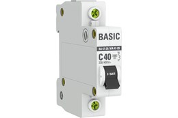 Автоматический выключатель 1P 40А (C) 4,5кА ВА 47-29 Basic