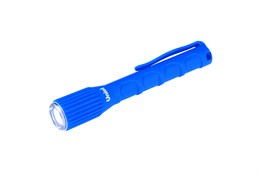 Фонарь Uniel S-WP010-C Blue прорезиненный корпус, IP67, 0,5 Watt LED 2хААА н/к, цвет синий