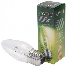 Лампочка Favor В36 60Вт Е27 / E27 230В свеча прозрачная
