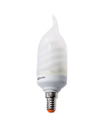 Лампа энергосберегающая КЛЛ 9/827 E14 D37x105 свеча (КЛЛ-С35-9-827-Е14)
