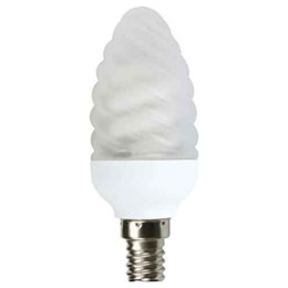 Лампа энергосберегающая свеча витая КЛЛ-Св35-9-827-Е14 Comtech