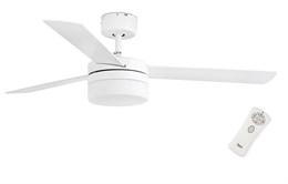 Люстра-вентилятор Faro PANAY WHITE CEILING FAN 2 X E14 40W 33607oz 122см с пультом,  2 цвета у лопастей