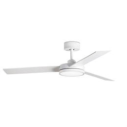 Люстра-вентилятор Faro BARTH Ø1320 MM WHITE 3 BLADES 24W 34260oz с пультом 1 цвет у лопастей с реверсом DC двигатель, белый