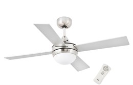 Люстра-вентилятор Faro MINI ICARIA MATT NICKEL CEILING FAN 33699oz 106см, с пультом, 2 цвета у лопастей с реверсом