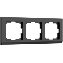 Рамка из поликарбоната на 3 поста Stark черный WERKEL W0031808 werkel_a050925
