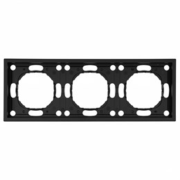 Рамка STEKKER, PFR00-5003-05 3-местная, серия Эмили, черный уголь, soft touch 49860 49860