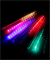 Гирлянда уличная новогодняя светодиодная «тающие сосульки» соединяемая 280*50см RGB мульти разноцветный динамический свет IP65 шнур 1,1м, с коннектором и адаптером, украшение на Новый Год - фото 1212365