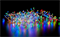 Гирлянда уличная новогодняя светодиодная Мишура Роса на серебряном шнуре, RGB мульти разноцветный свет, 8 режимов свечения, контроллер, свечения, 400 светодиодов 300 см с блоком питания IP65 сетевой шнур 2м - фото 1213144