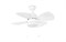 Люстра-вентилятор Faro MEDITERRANEO WHITE CEILING FAN 81,5см 33704, со шнуром 2 цвета у лопастей с реверсом - фото 1330440