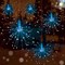 Гирлянда уличная, светодиодная, интерьерная новогодняя 430см с пультом Фейерверк  большой, синий свет 5шт*100 светодиодов, разные режимы свечения, серебристый шнур - фото 1634296