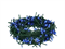 Гирлянда нить интерьерная, светодиодная новогодняя на елку, 10м, 100 светодиодов, постоянного свечения, синий свет, зеленый провод, соединяемая IP20, украшение на Новый Год - фото 1634327