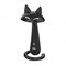 Настольная лампа светодиодная «Кошка» черная 7Вт сенсор, диммер 4500К - фото 1641874
