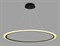 D96см 90Вт Подвесной светодиодный светильник кольцо черный/белый ACRYLICA FA4353 с пультом ambrella_fa4353 - фото 2022217
