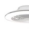 Люстра вентилятор потолочный  73,5X19,5 СМ IP20 13-20 м2 LED с пультом ДУ,приложение,Bluetooth двигатель DC-бесшумный белый mantra_7490 - фото 2107235