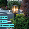 Уличный наземный светильник лофт 120*20см Е27 черный IP44 - фото 2151214