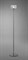 Торшер напольный дизайнерский с прозрачным декоративным плафоном круглой формы, хром модер, ар-деко, хай-тек Е27, 160*20см - фото 2826789