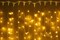 Светодиодный занавес яркий, каждые 10см светодиод, 500LED уличная новогодняя гирлянда 200*200см постоянного свечения IP54  (20 линий , 19LED на каждой линии) соединяемый, желтый свет на белом шнуре - фото 3094851