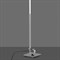 Торшер напольный светодиодный дизайнерский, современный, прямая линия, диммируемый,  для гостиной/в зал/для спальни, 20Вт, 3000К, хром 175*17,5см, минимализм, хай-тек, основание 22см mantra_6137 - фото 3324897