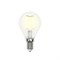 Лампа светодиодная Uniel филаментная шар E14 матовая 6Вт 3000К - фото 3324922