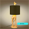 Настольная лампа интерьерная дизайнерская Жираф золото с черным абажуром Е27 50*19см 1332 - фото 3330062