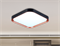 Светильник потолочный светодиодный квадратный белый/черный с розовым золотом 25*6см, 18Вт, 5000К, минимализм, хай-тек IP20 - фото 3336196