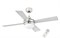 Люстра-вентилятор Faro MINI ICARIA MATT NICKEL CEILING FAN 33699oz 106см, с пультом, 2 цвета у лопастей с реверсом - фото 3535920