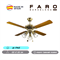 Люстра вентилятор потолочный Faro Barcelona 121X35 СМ IP20 13-17 м2 3XЕ27 тяговые цепи двигатель AC-стандарт бронза/коричневый 33711-11 - фото 3559143