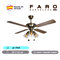 Люстра вентилятор потолочный Faro Barcelona 121X35 СМ IP20 13-17 м2 3XЕ27 тяговые цепи двигатель AC-стандарт бронза/коричневый 33711-11 - фото 3559144