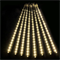 Гирлянда уличная светодиодная новогодняя «тающие сосульки» соединяемая 500*30см теплый динамический свет IP65, украшение на Новый Год svetlon_5030-18_ww - фото 4351126