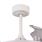Люстра вентилятор потолочный 49,5-106X32,3-44,8 СМ IP20 13-20 м2 LED с пультом ДУ двигатель DC-бесшумный белый/прозрачный mantra_8727 - фото 4416332