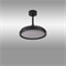 Люстра вентилятор потолочный 45-91X32,3-44,8 СМ IP20 13 м2 LED с пультом ДУ двигатель DC-бесшумный черный/прозрачный mantra_8831 - фото 4417425