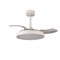 Люстра вентилятор потолочный 51,5-106X32,3-44,8 СМ IP20 13-20 м2 LED с пультом ДУ двигатель DC-бесшумный белый/прозрачный mantra_8826 - фото 4417469
