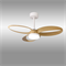 Люстра вентилятор потолочный 92,5X43,5 СМ IP20 13-20 м2 LED с пультом ДУ двигатель DC-бесшумный белый/дерево mantra_8702 - фото 4418530