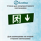 Стекло для информационного светильника аварийного "Стрелка выход вниз бегущий" svetlon_E42_MDB200N - фото 4502793