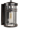 Светильник уличный настенный M 21*24*37 см Е27 черный/медь IP44 G1322M - фото 4882273