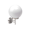 Светильник уличный настенный шар белый-никель Е27 25смX26,2смX38,8см IP44 svetlon_50013 - фото 4882390