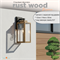 Светильник уличный настенный S черный-дерево (цвет металла) 12,7смx14,7смx32,1см Е27 IP44 svetlon_G5142S - фото 4882428