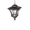 Светильник уличный подвесной фонарь на веранду 28,5x28,5x43см черный/медь Е27 подвес 70см IP44 svetlon_ G2195 - фото 4882804