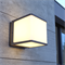 Светильник уличный настенный светодиодный IP54 куб серый/белый 11X11X10см 14.5Вт 3000К WC2126 - фото 4883376