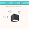 Светильник уличный настенный светодиодный архитектурный фасадный IP54 светит вниз/вверх 9Вт 4000К 8.8X8.5X8.6см темно-серый WC2128 - фото 4883408