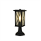 Уличный фонарь садово-парковый наземный светильник низкий S 39X14.5см черный металл/стекло Е27 для загородного дома G3844S - фото 4884163